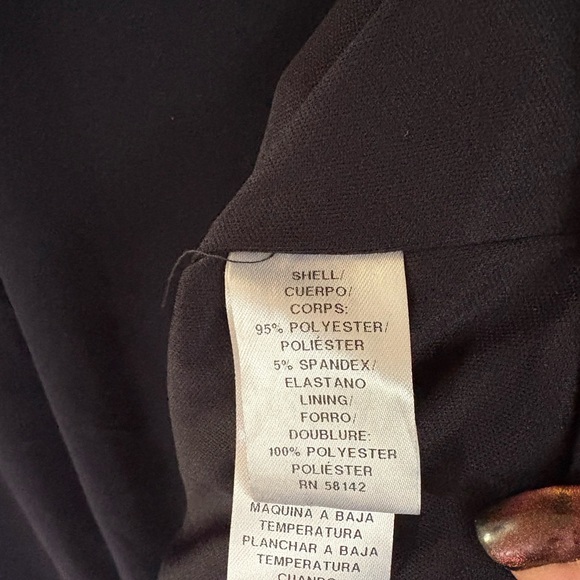 Maggy London-NWT 22W Long Sleeve Asymmetric Hem Dress Midnight Blue. New w/tags! - Picture 15 of 15